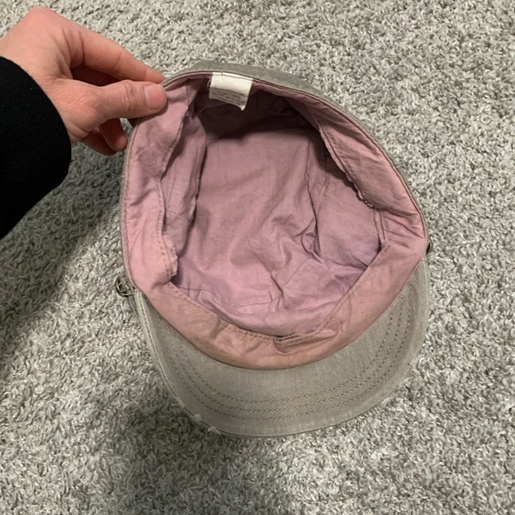 Y2K Style Gray Military Emo Hat - Picture 5 of 6